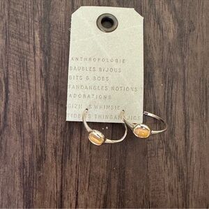 Anthropologie gem hoop earring size 0.87”